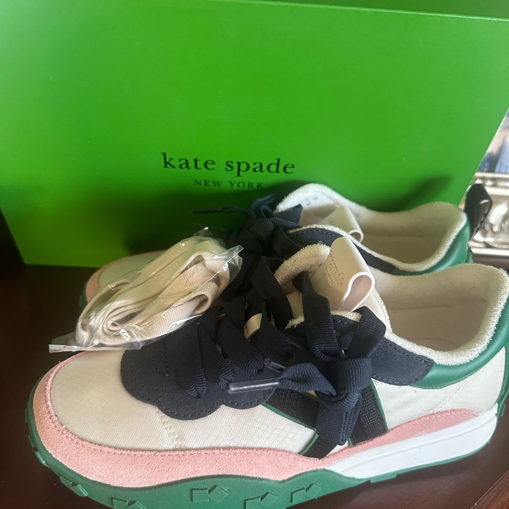 Kate Spade Sneakers in Pink, Green, and Black